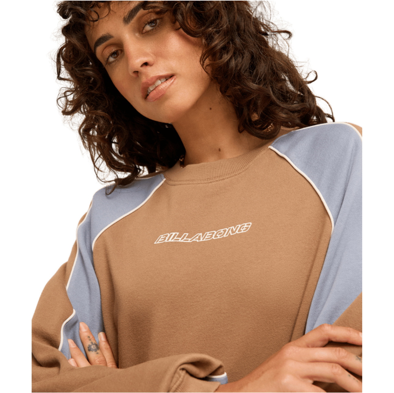 2026 Billabong Womens Cool Times Crew Sweatshirt EBJFT00186 - Sweet Earth